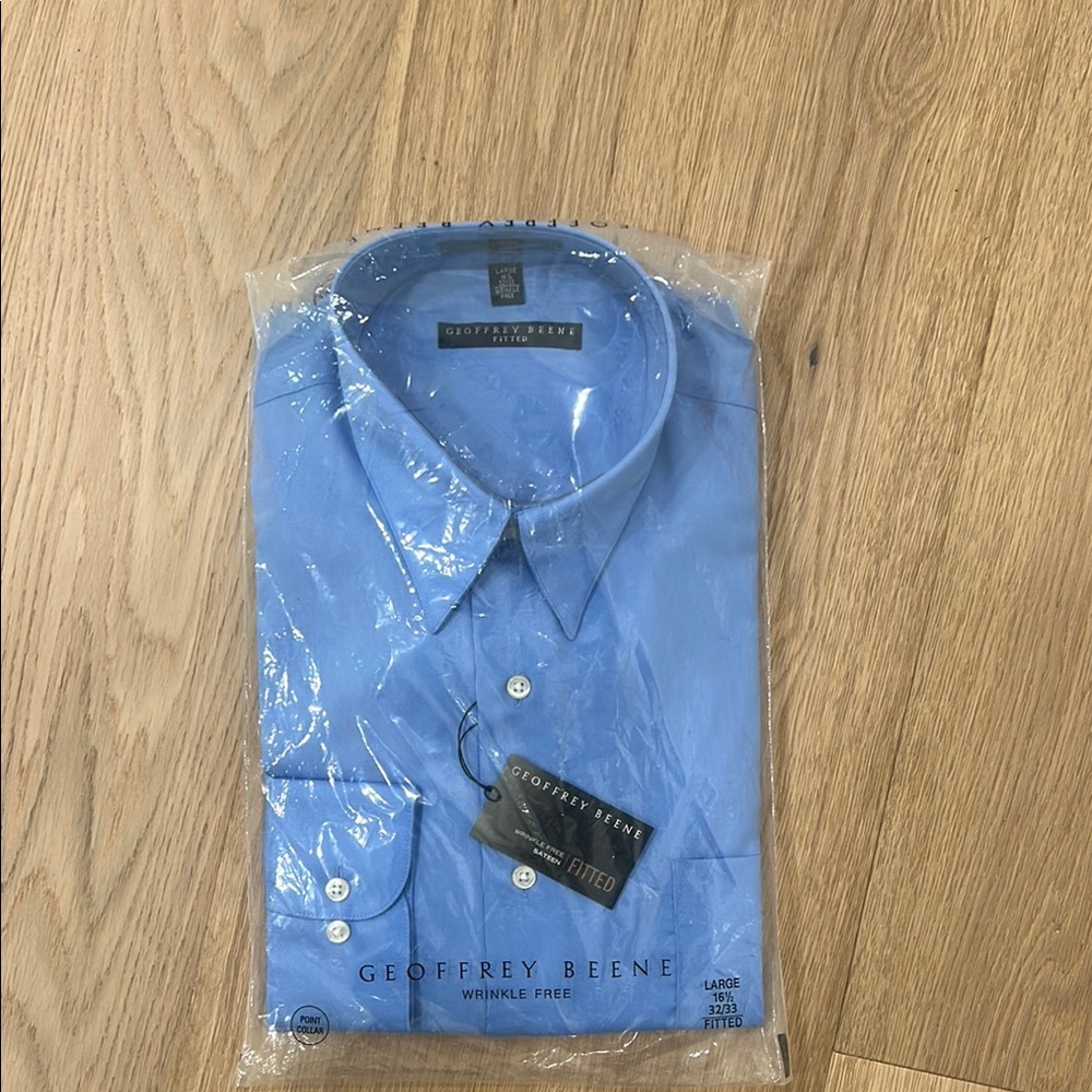 Geoffrey Beene Men's Sky Blue Dress Shirt